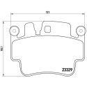 Jeu de 4 plaquettes de frein BREMBO P 65 009