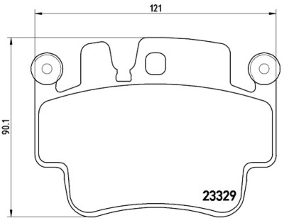 Jeu de 4 plaquettes de frein BREMBO P 65 009