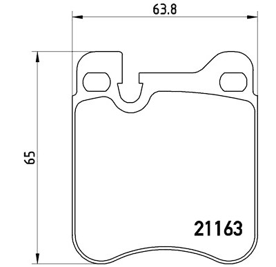 Jeu de 4 plaquettes de frein BREMBO P 65 010
