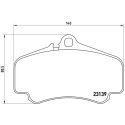 Jeu de 4 plaquettes de frein BREMBO P 65 011