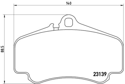 Jeu de 4 plaquettes de frein BREMBO P 65 011