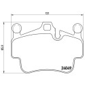 Jeu de 4 plaquettes de frein BREMBO P 65 014