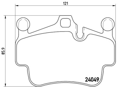Jeu de 4 plaquettes de frein BREMBO P 65 014