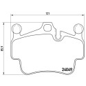 Jeu de 4 plaquettes de frein BREMBO P 65 015