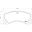 Jeu de 4 plaquettes de frein BREMBO P 65 017