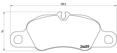 Jeu de 4 plaquettes de frein BREMBO P 65 018