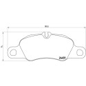 Jeu de 4 plaquettes de frein BREMBO P 65 019