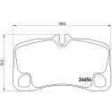 Jeu de 4 plaquettes de frein BREMBO P 65 022