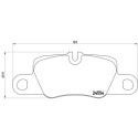 Jeu de 4 plaquettes de frein BREMBO P 65 023