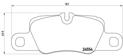Jeu de 4 plaquettes de frein BREMBO P 65 023