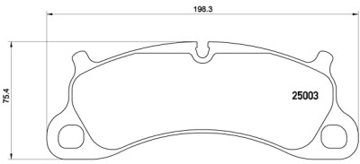 Jeu de 4 plaquettes de frein BREMBO P 65 025