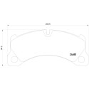 Jeu de 4 plaquettes de frein BREMBO P 65 026