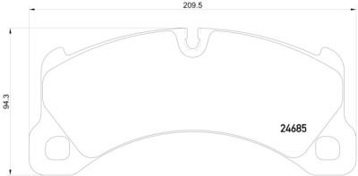 Jeu de 4 plaquettes de frein BREMBO P 65 026