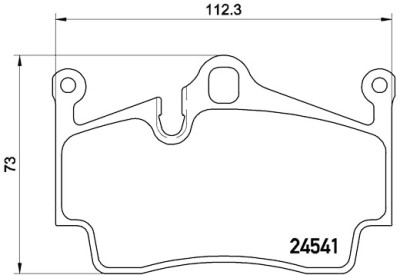 Jeu de 4 plaquettes de frein BREMBO P 65 028