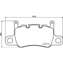 Jeu de 4 plaquettes de frein BREMBO P 65 037