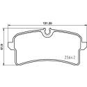 Jeu de 4 plaquettes de frein BREMBO P 65 040