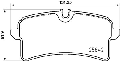 Jeu de 4 plaquettes de frein BREMBO P 65 040