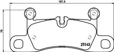 Jeu de 4 plaquettes de frein BREMBO P 65 042