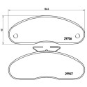 Jeu de 4 plaquettes de frein BREMBO P 68 013