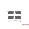 Jeu de 4 plaquettes de frein BREMBO P 68 015