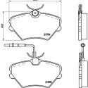 Jeu de 4 plaquettes de frein BREMBO P 68 022