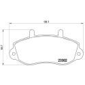 Jeu de 4 plaquettes de frein BREMBO P 68 025