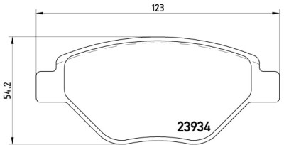 Jeu de 4 plaquettes de frein BREMBO P 68 031