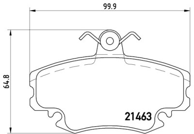 Jeu de 4 plaquettes de frein BREMBO P 68 038
