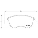 Jeu de 4 plaquettes de frein BREMBO P 68 049