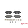 Jeu de 4 plaquettes de frein BREMBO P 68 049
