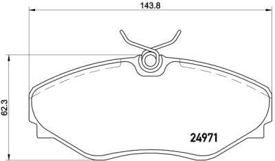 Jeu de 4 plaquettes de frein BREMBO P 68 055