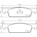 Jeu de 4 plaquettes de frein BREMBO P 68 069