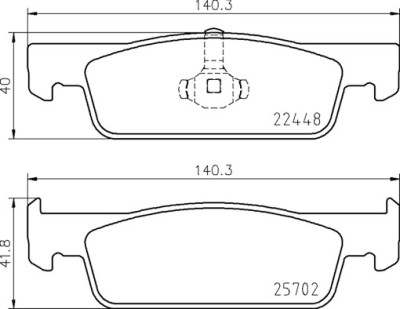 Jeu de 4 plaquettes de frein BREMBO P 68 069