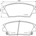 Jeu de 4 plaquettes de frein BREMBO P 77 001