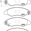 Jeu de 4 plaquettes de frein BREMBO P 78 012