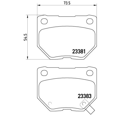 Jeu de 4 plaquettes de frein BREMBO P 78 016