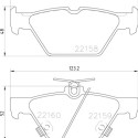 Jeu de 4 plaquettes de frein BREMBO P 78 026