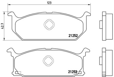 Jeu de 4 plaquettes de frein BREMBO P 79 003
