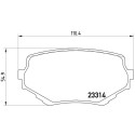 Jeu de 4 plaquettes de frein BREMBO P 79 009