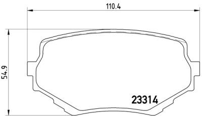 Jeu de 4 plaquettes de frein BREMBO P 79 009