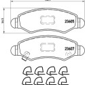 Jeu de 4 plaquettes de frein BREMBO P 79 015