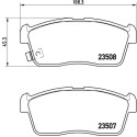 Jeu de 4 plaquettes de frein BREMBO P 79 020