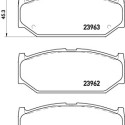 Jeu de 4 plaquettes de frein BREMBO P 79 023