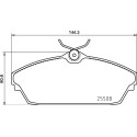 Jeu de 4 plaquettes de frein BREMBO P 82 003