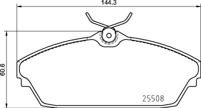 Jeu de 4 plaquettes de frein BREMBO P 82 003