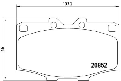 Jeu de 4 plaquettes de frein BREMBO P 83 006