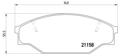 Jeu de 4 plaquettes de frein BREMBO P 83 013