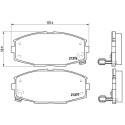 Jeu de 4 plaquettes de frein BREMBO P 83 020