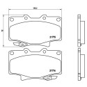 Jeu de 4 plaquettes de frein BREMBO P 83 025