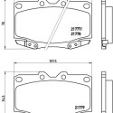 Jeu de 4 plaquettes de frein BREMBO P 83 026